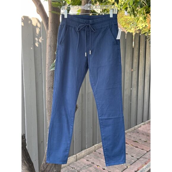 New with tag — Juicy Couture Navy Blue Cotton Stretch Pants Size 27 - Picture 1 of 6